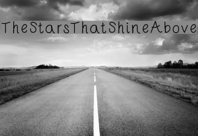 TheStarsThatShineAbove خط examples