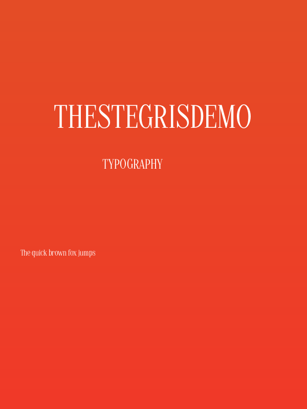 TheStegrisDemo Poster