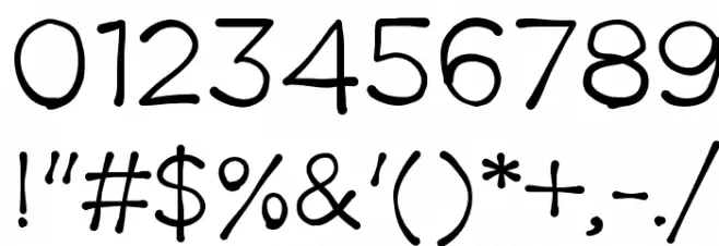 TheStruggleisReal-Regular Font OTHER CHARS