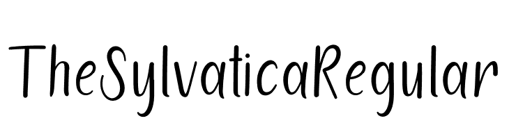 TheSylvaticaRegular  Скачать бесплатные шрифты