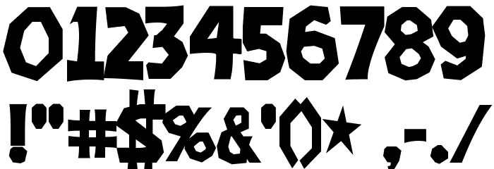 TheThreeStoogesFont Font OTHER CHARS