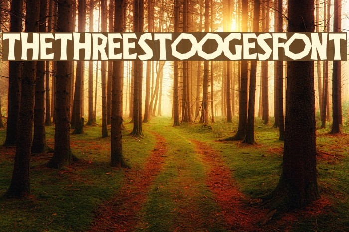 TheThreeStoogesFont Font examples
