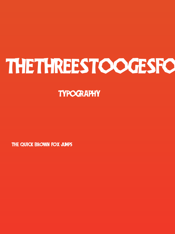 TheThreeStoogesFont Poster