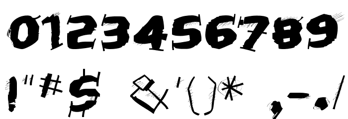 TheTrampsTrash Font OTHER CHARS