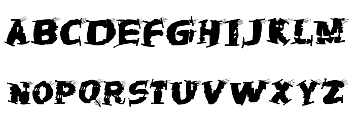 TheTrampsTrash Font LOWERCASE