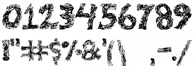 TheTribalation St フォント その他の文字