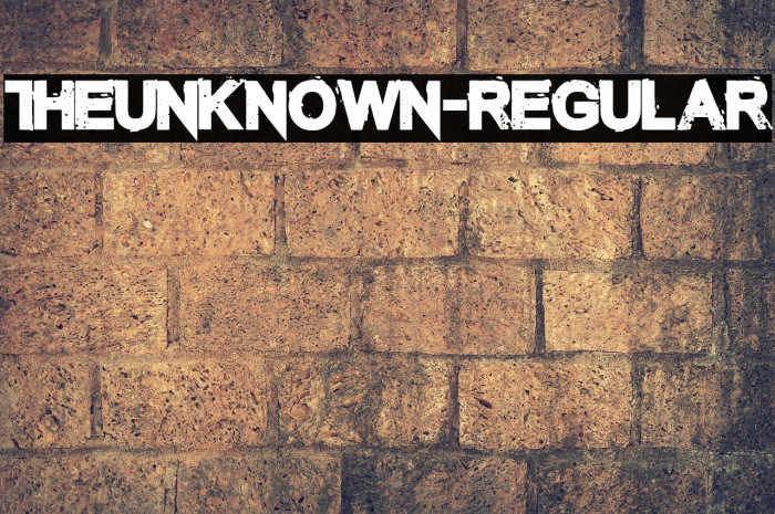 TheUnknown-Regular Font examples