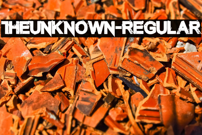 TheUnknown-Regular Font examples