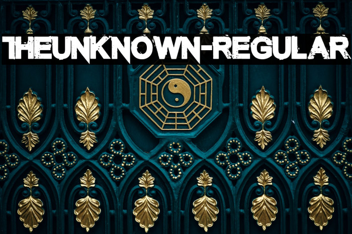 TheUnknown-Regular Font examples