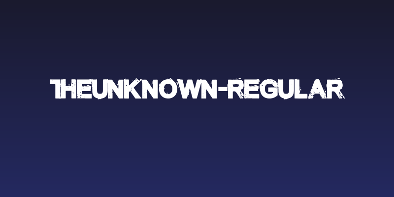 TheUnknown-Regular Social Header