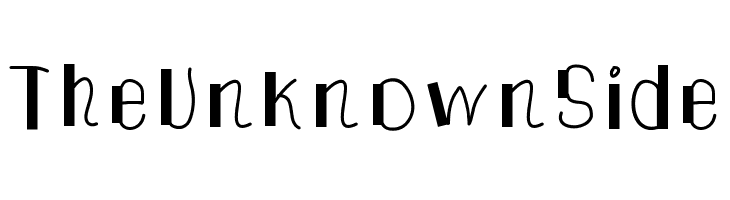 TheUnknownSide  नि: शुल्क फ़ॉन्ट्स डाउनलोड