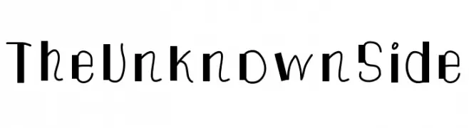 TheUnknownSide  font caratteri gratis