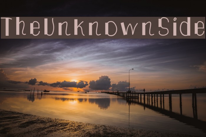 TheUnknownSide Font examples