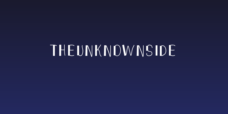 TheUnknownSide Social Header