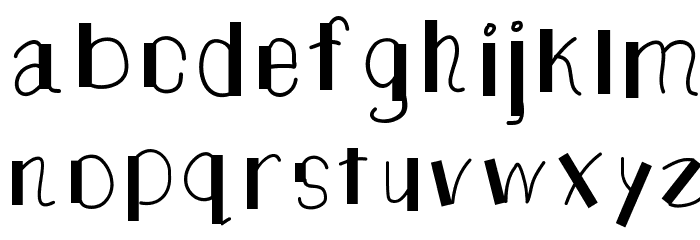 TheUnknownSide Font LOWERCASE
