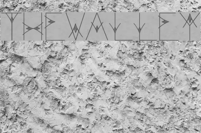 TheValley Font examples