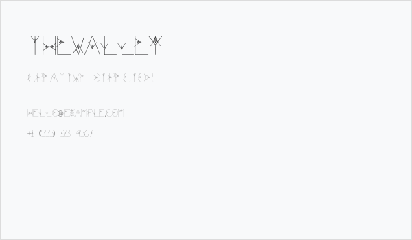 TheValley Business Card