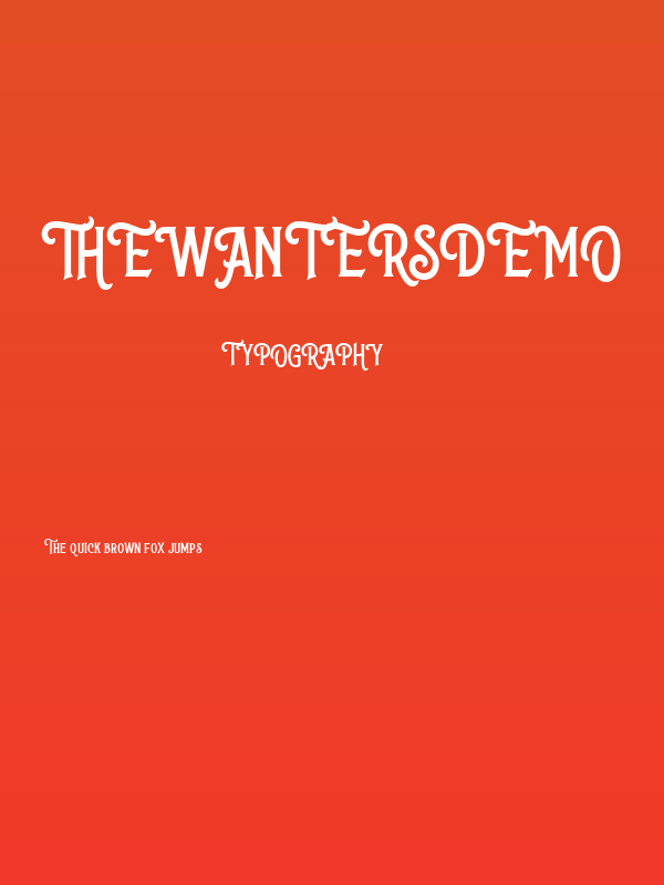 TheWantersDEMO Poster