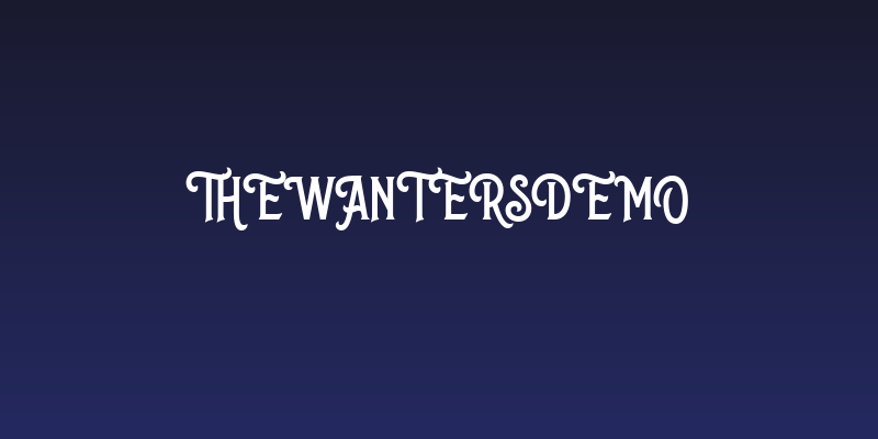 TheWantersDEMO Social Header