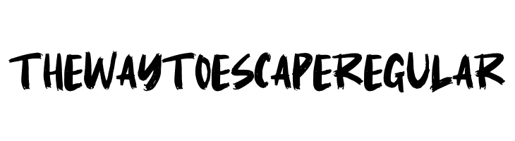 TheWayToEscapeRegular  Descarca Fonturi Gratis