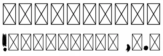 TheWayToEscapeRegular Font OTHER CHARS