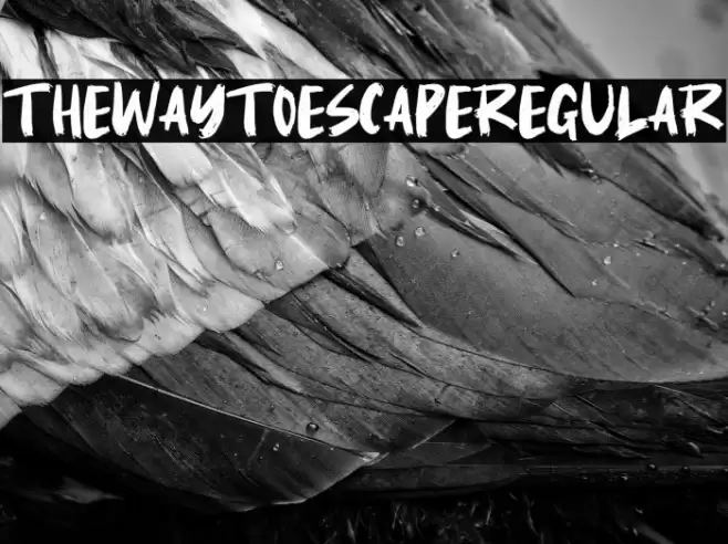 TheWayToEscapeRegular Font examples