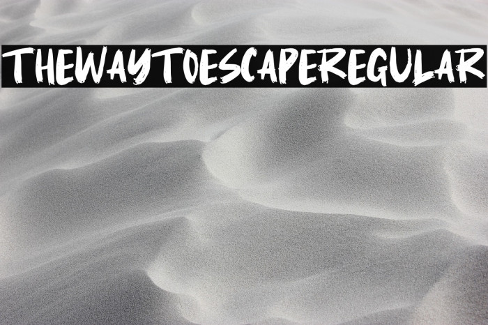 TheWayToEscapeRegular Example 2