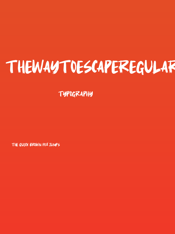 TheWayToEscapeRegular Poster