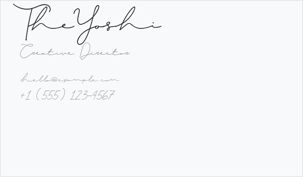TheYoshi Business Card