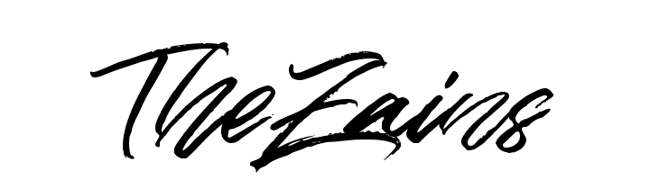 TheZains  Frei Schriftart Herunterladen