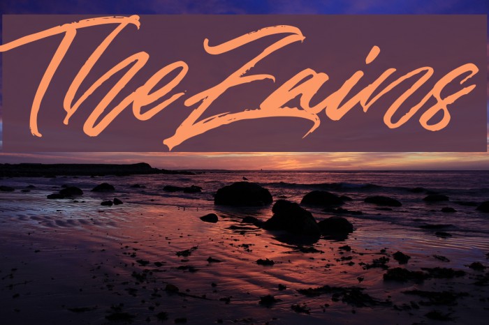 TheZains Font examples