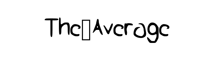 The_Average  les polices de caractères gratuit tlcharger