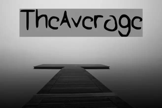 The_Average Font examples