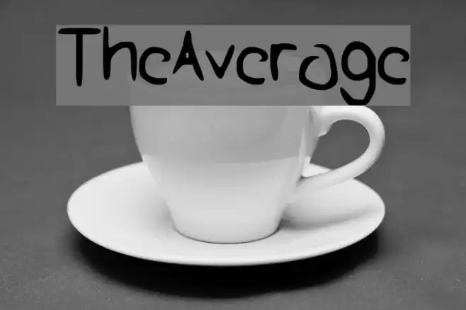The_Average Font examples