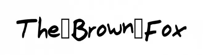 The_Brown_Fox  Frei Schriftart Herunterladen