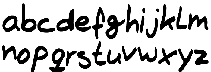The_Brown_Fox Font LOWERCASE