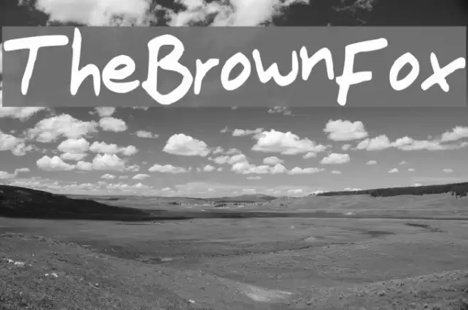 The_Brown_Fox Font examples