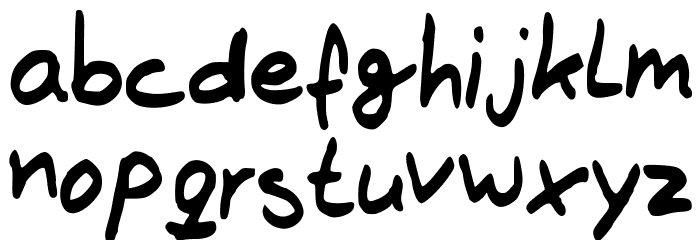 The_Brown_Fox Font LOWERCASE