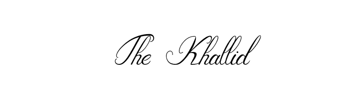 The_Khallid Font