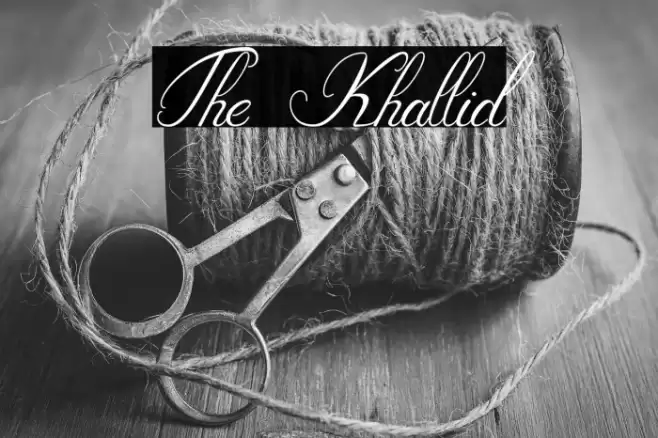 The_Khallid Font examples