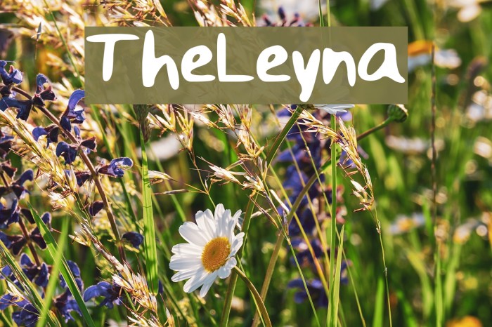 The_Leyna Font examples