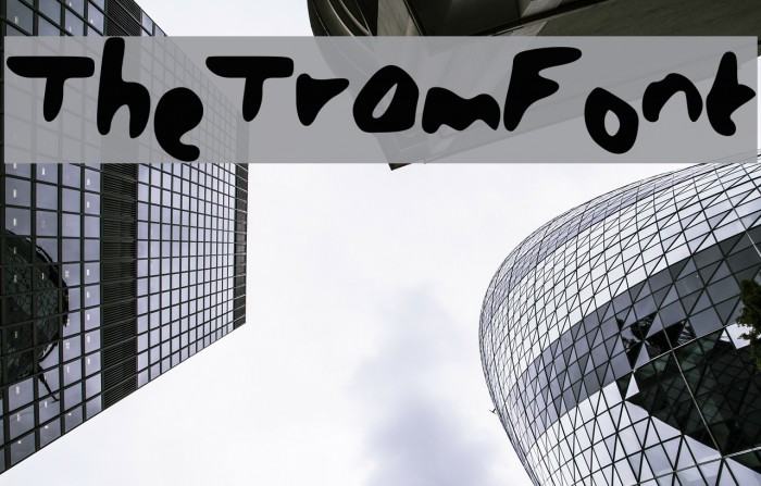 The_Tram_Font Font examples