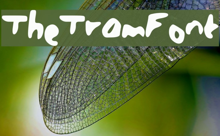 The_Tram_Font Font examples