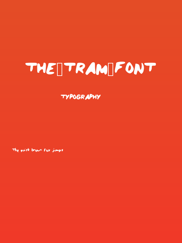 The_Tram_Font Poster