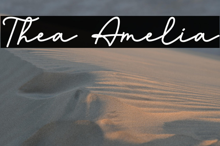 Thea Amelia Example 2