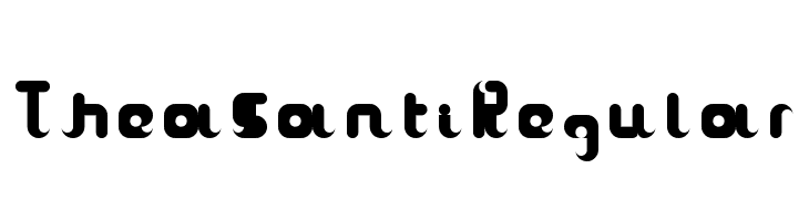 TheaSanti Regular  Скачать бесплатные шрифты