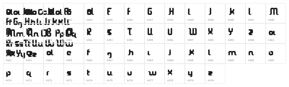 TheaSanti Regular Character Map