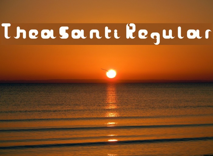 TheaSanti Regular Font examples