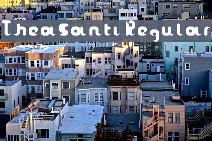TheaSanti Regular Font examples