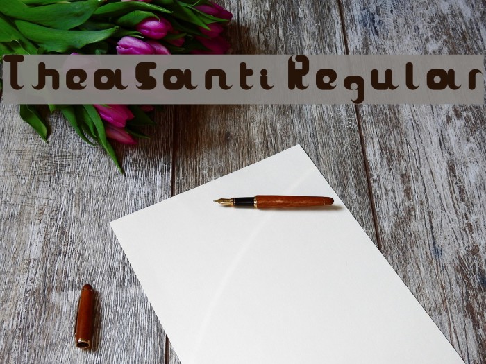 TheaSanti Regular Font examples